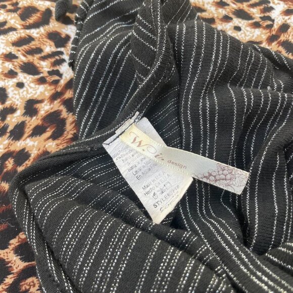 ♥︎ sleazy striped cowl neck top ♥︎ - Picture 6 of 7